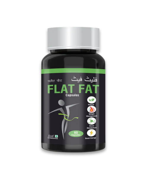 Flat Fat Supplement Bottle